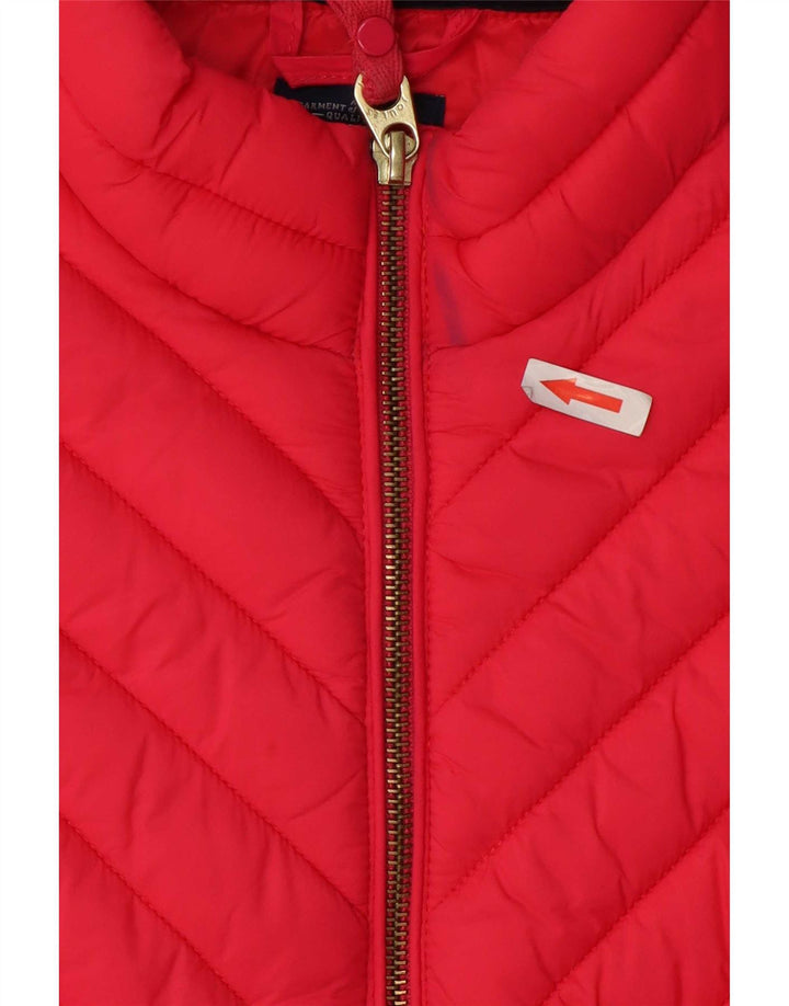 Joules Womens Padded Gilet UK 10 Small Pink Polyamide