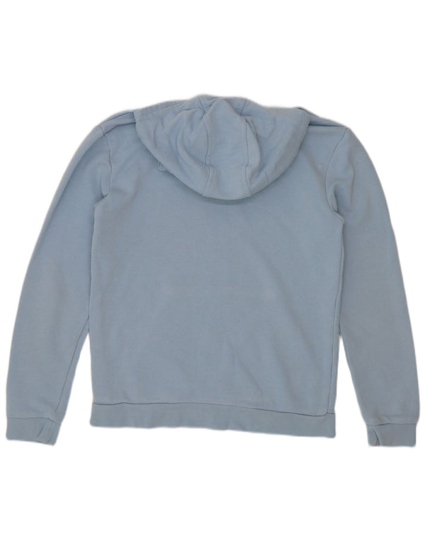 Adidas Boys Graphic Hoodie Jumper 11-12 Years Blue Cotton