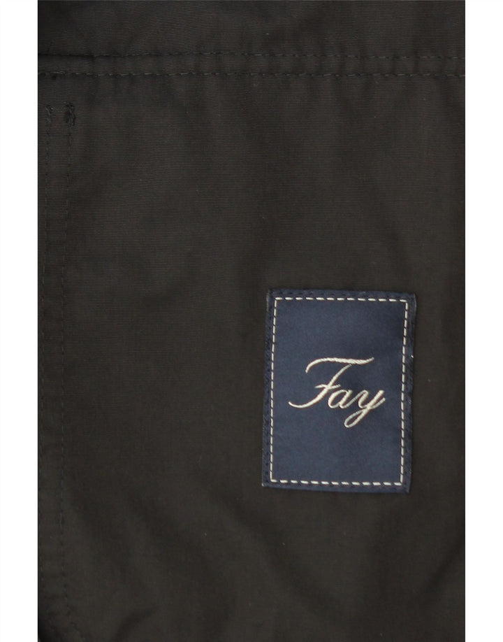 FAY Womens Utility Jacket UK 18 XL Black Vintage Fay and Second-Hand Fay from Messina Hembry 