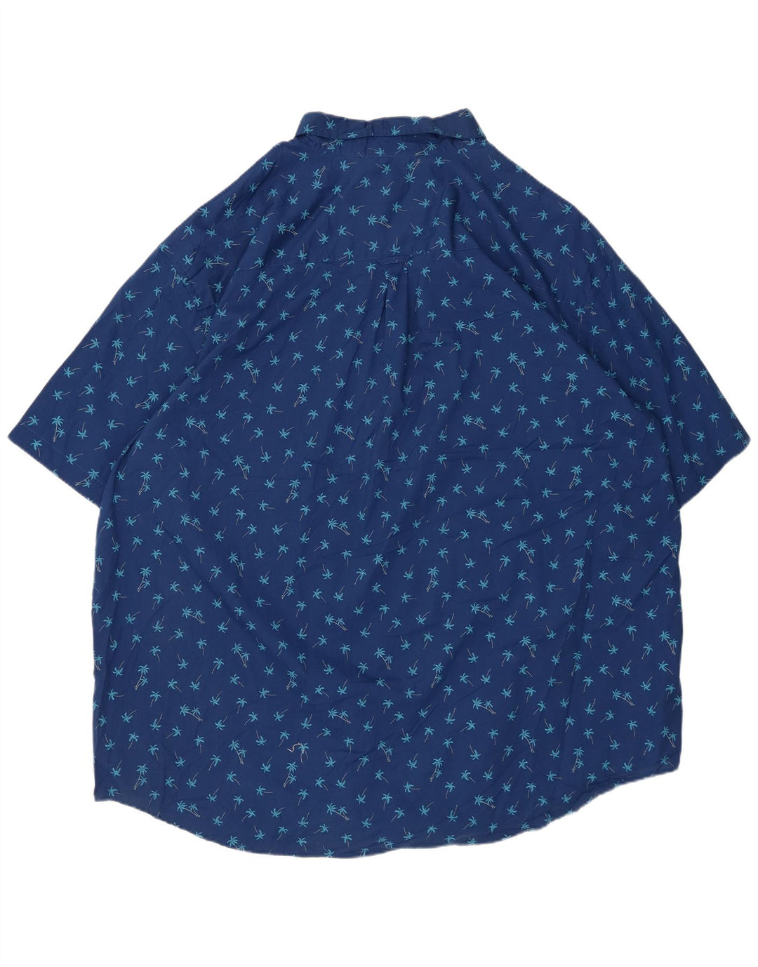 IZOD Mens Short Sleeve Shirt 3XL Blue Floral Cotton