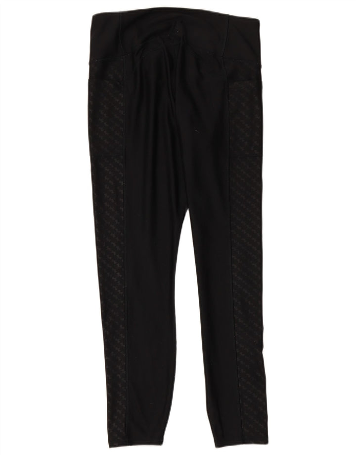 UNDER ARMOUR Womens Leggings Large Black Polyester