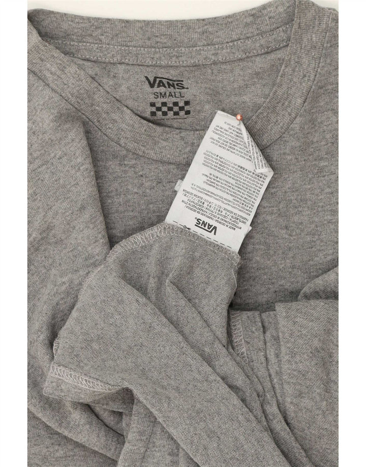 Vans Mens T-Shirt Top Small Grey Flecked Cotton
