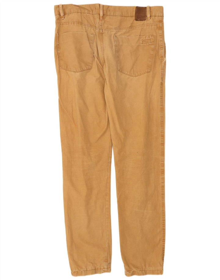 Pull & Bear Mens Slim Chino Trousers EU 44 Large W34 L32 Beige Cotton