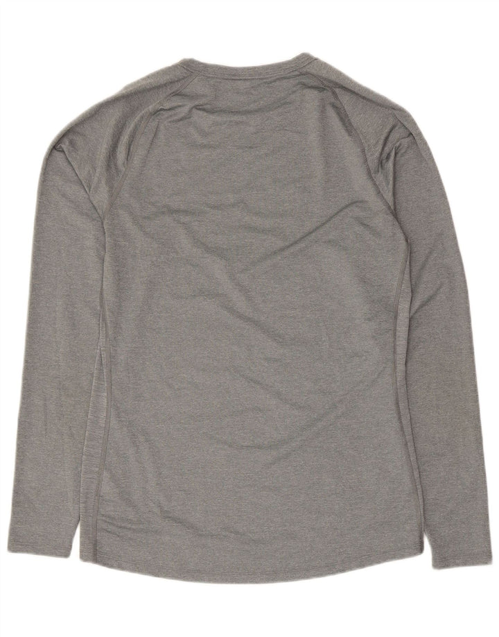 Nike Mens Dri Fit Top Long Sleeve XL Grey Polyester