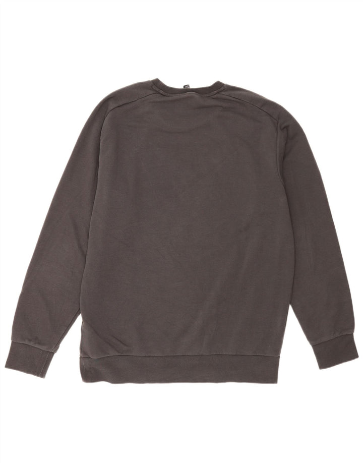 Adidas Mens Graphic Regular Fit Sweatshirt Jumper Large Grey Cotton