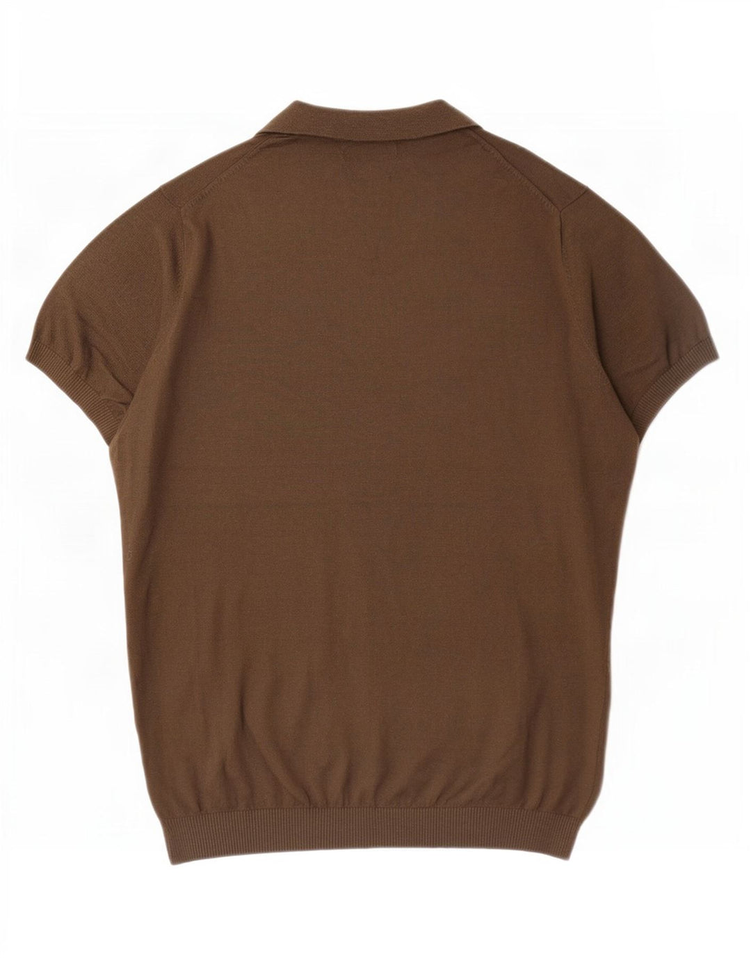 Massimo Dutti Mens Polo Shirt Medium Khaki Cotton