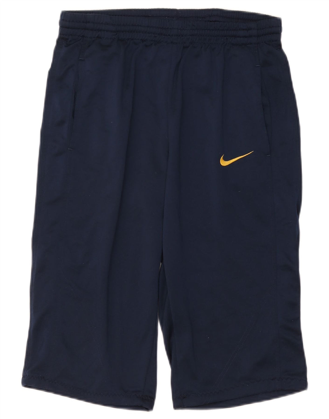NIKE Mens Bermuda Sport Shorts UK 38/40 Medium  Navy Blue Polyester
