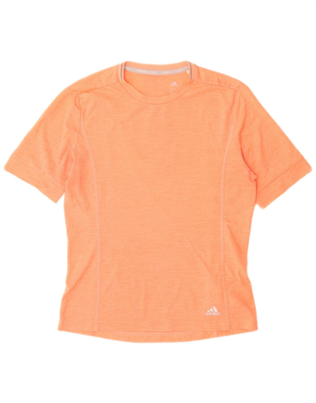 ADIDAS Womens Climalite T-Shirt Top UK 12/14 Medium Orange Polyester