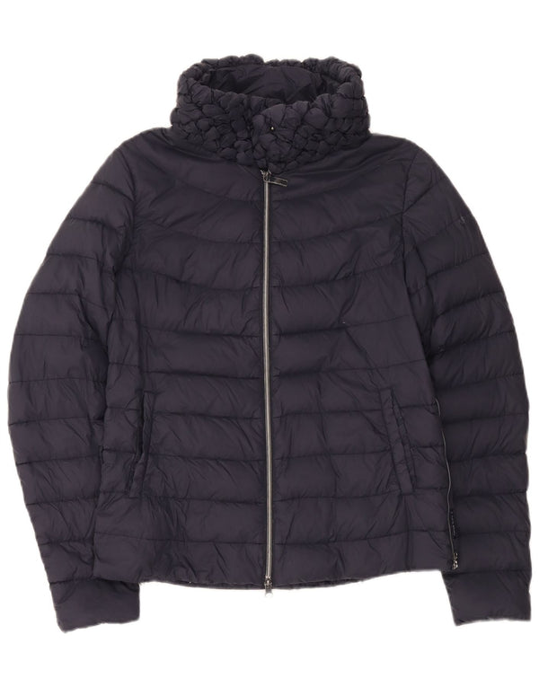 Armani Jeans Womens Padded Jacket IT 42 Medium Navy Blue
