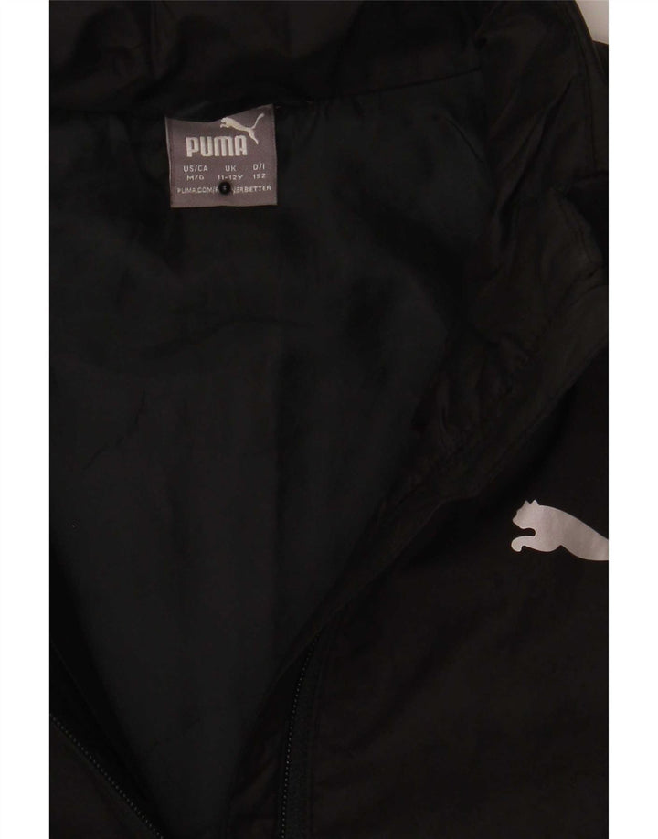 Puma Boys Graphic Padded Jacket 11-12 Years Black