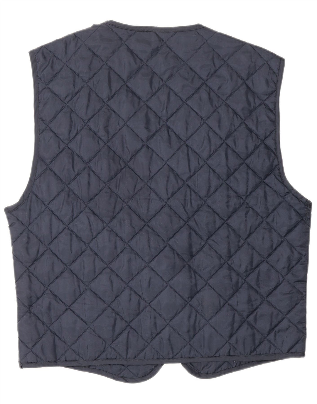 SPALDING Mens Quilted Gilet UK 38 Medium Navy Blue Vintage Spalding and Second-Hand Spalding from Messina Hembry 