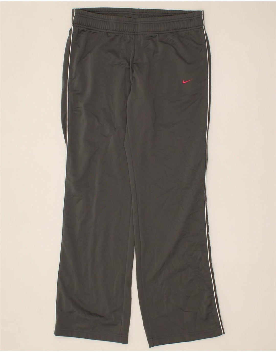 NIKE Womens Tracksuit Trousers UK 14 Large  Grey Polyester Vintage Nike and Second-Hand Nike from Messina Hembry 