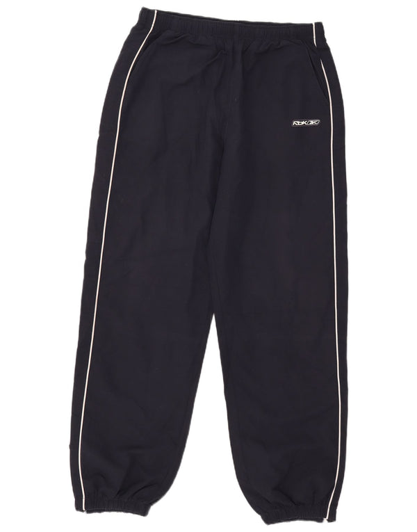 Reebok Mens Tracksuit Trousers Joggers Medium  Navy Blue Polyester