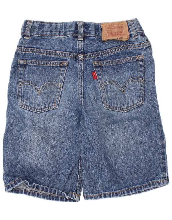 Levi's Boys Denim Shorts 6-7 Years W24 Blue Ramie
