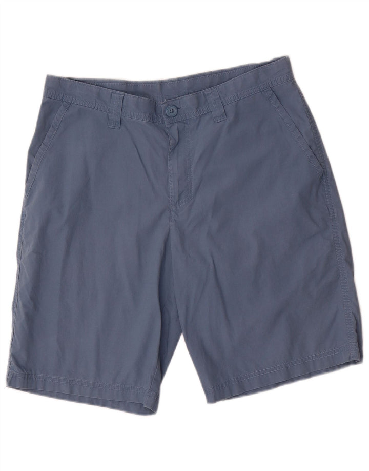 Columbia Mens Chino Shorts W32 Medium Blue Cotton