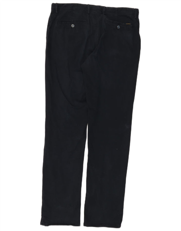 MASSIMO DUTTI Mens Chino Trousers EU 44 Large W34 L32 Navy Blue