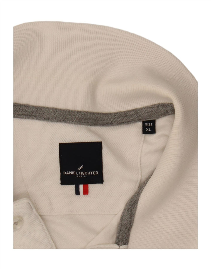 Daniel Hechter Mens Graphic Polo Shirt XL White