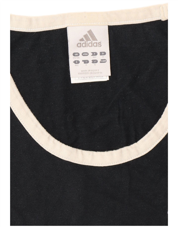 ADIDAS Mens Vest Top UK 34/36 Small Black Cotton