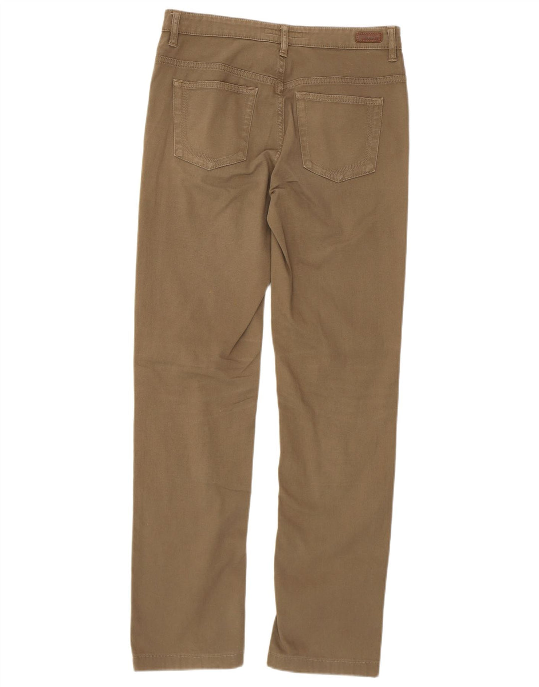 GANT Womens Straight Casual Trousers W27 L29 Khaki Cotton