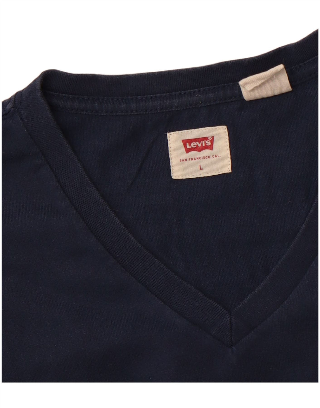 LEVI'S Mens T-Shirt Top Large Navy Blue