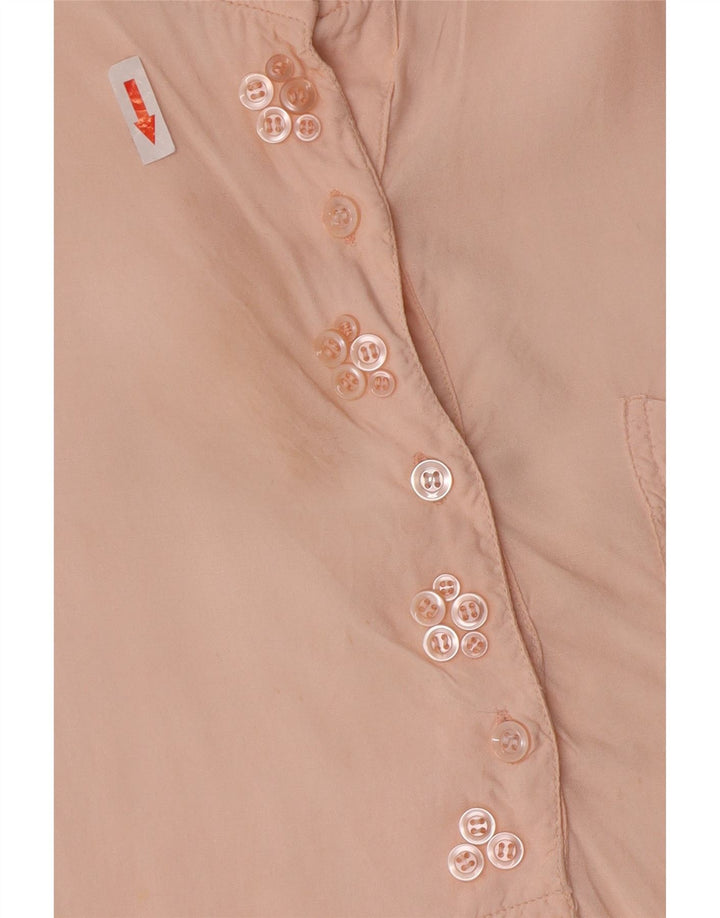 Temptation Womens Blouse Top UK 16 Large Pink Viscose