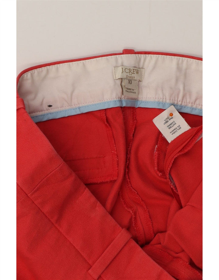 J. CREW Womens Slim Cropped Trousers US 10 Large W32 L25 Red