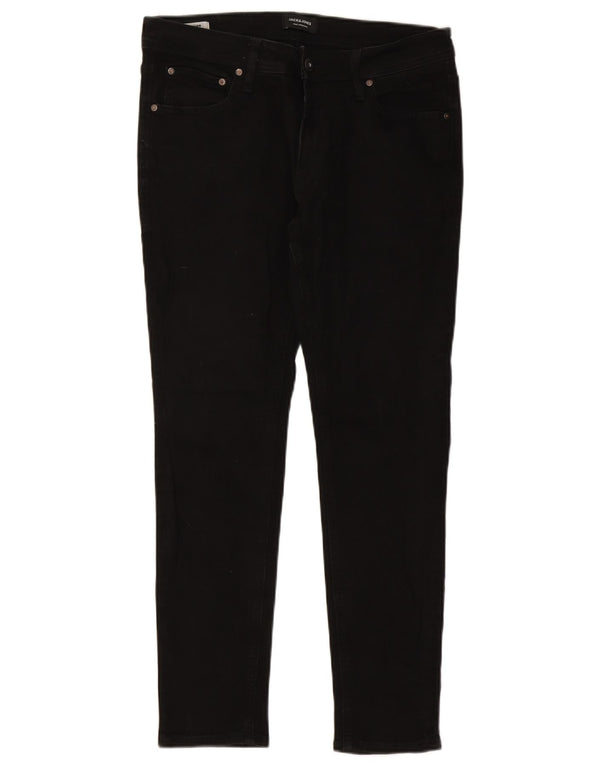 JACK & JONES Mens Liam Skinny Jeans W34 L30 Black