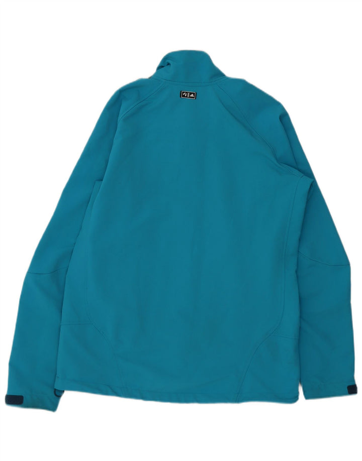 ADIDAS Mens Tracksuit Top Jacket UK 44/46 Large Blue Polyester
