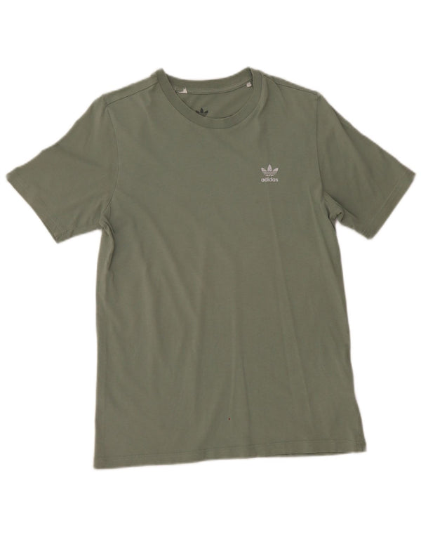 Adidas Boys T-Shirt Top 12-13 Years Khaki Cotton