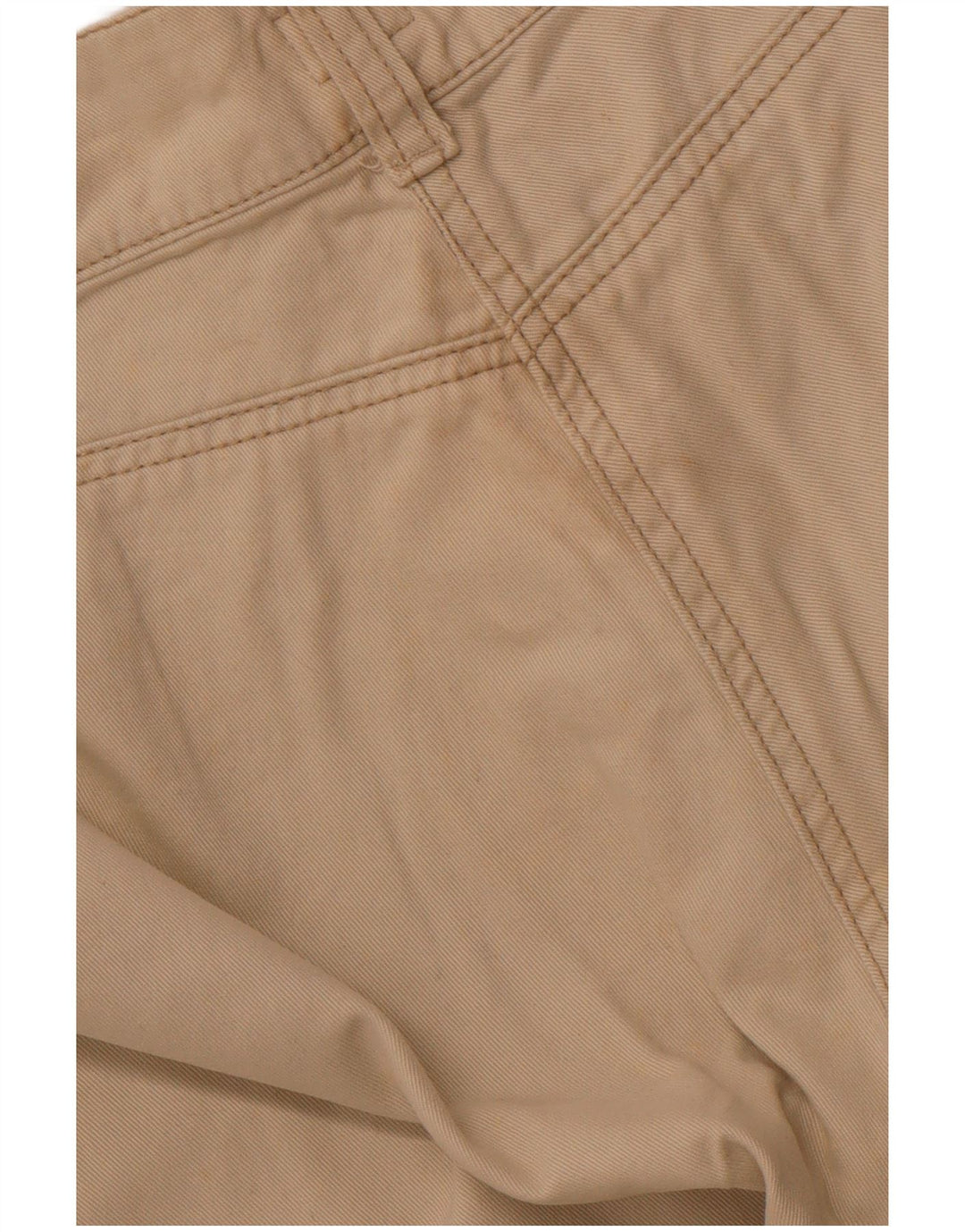 CALVIN KLEIN Womens Straight Casual Trousers W28 L32 Beige Cotton