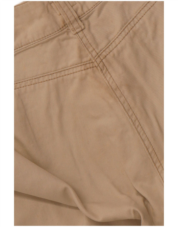 CALVIN KLEIN Womens Straight Casual Trousers W28 L32 Beige Cotton