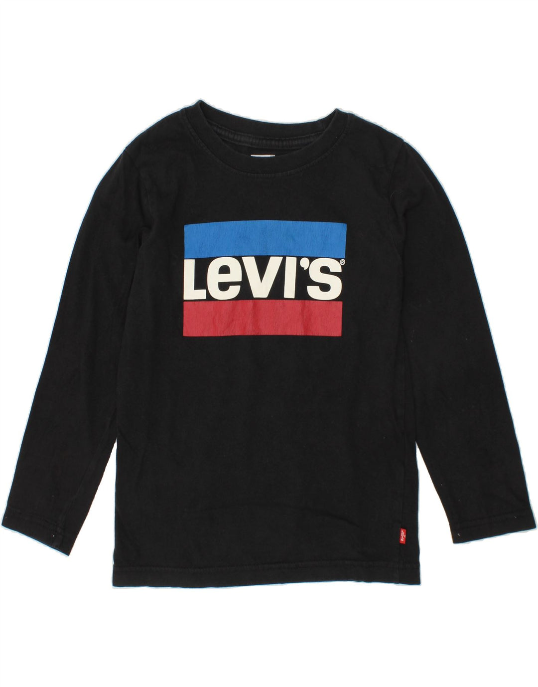 LEVI'S Boys Graphic Top Long Sleeve 5-6 Years Black Cotton Vintage Levi's and Second-Hand Levi's from Messina Hembry 