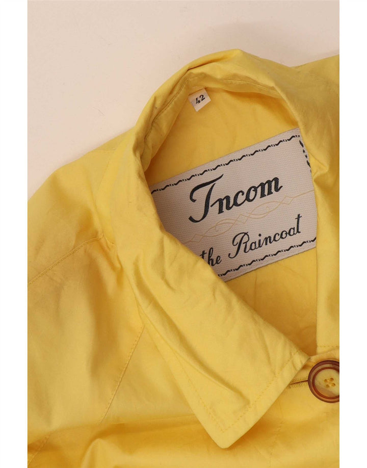 Incom Womens Oversized Raincoat EU 42 Large Yellow