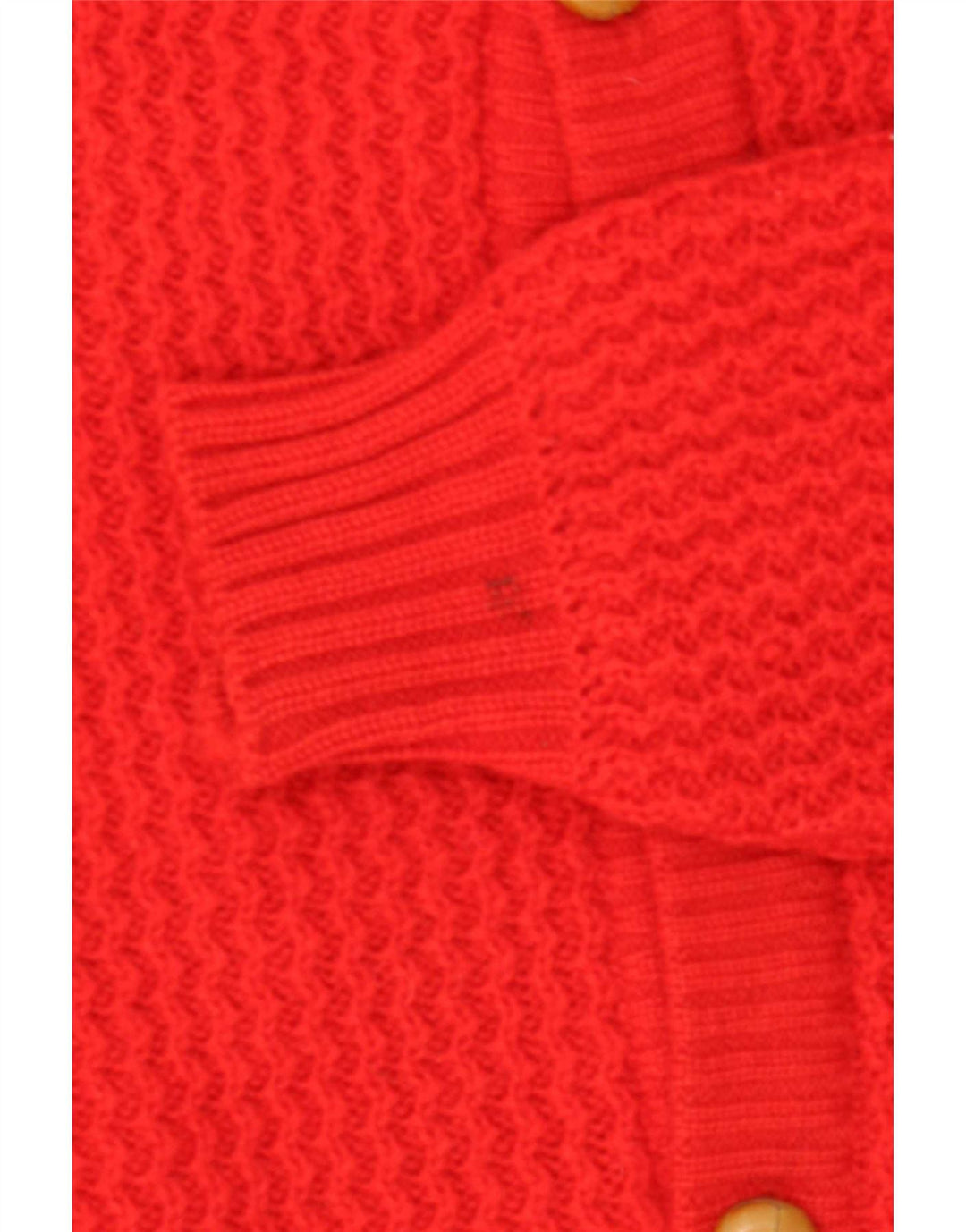 Vintage Mens Cardigan Sweater Medium Red