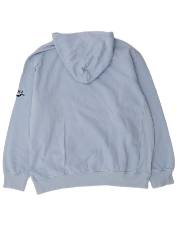 Puma Mens Graphic Hoodie Jumper XL Blue Cotton