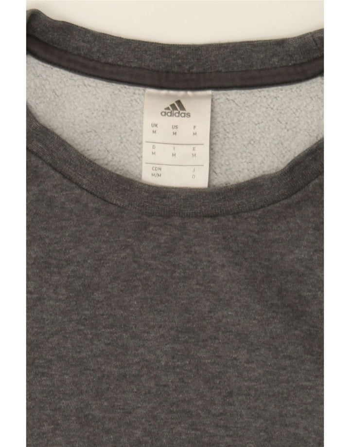ADIDAS Mens Sweatshirt Jumper Medium Grey Cotton Vintage Adidas and Second-Hand Adidas from Messina Hembry 