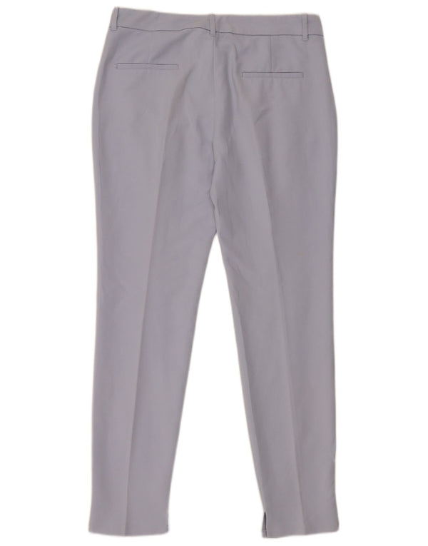Zara Womens Slim Chino Trousers EU 40 Medium W30 L30 Blue Cotton