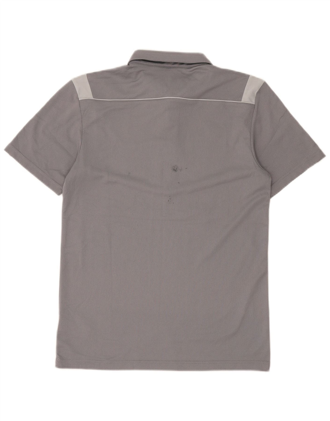 Adidas Mens Climalite Polo Shirt Small Grey Colourblock Polyester