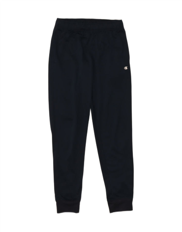 CHAMPION Mens Tracksuit Trousers Joggers Small  Navy Blue Polyester Vintage Champion and Second-Hand Champion from Messina Hembry 