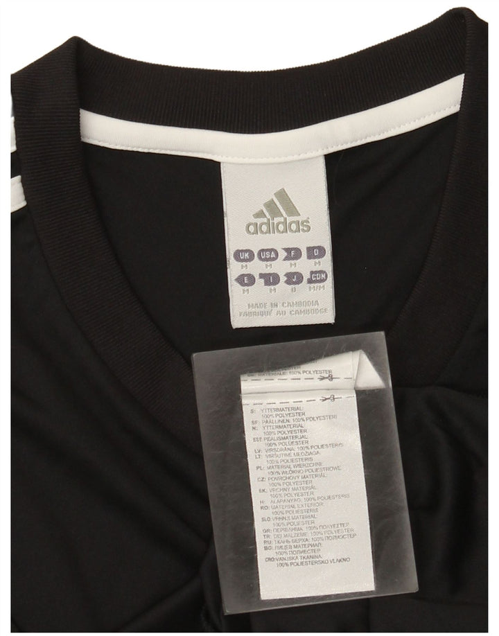 Adidas Mens Climalite T-Shirt Top Medium Black Polyester
