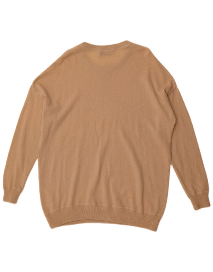 Elisabetta Franchi Womens Crew Neck Jumper Sweater IT 40 Small Beige
