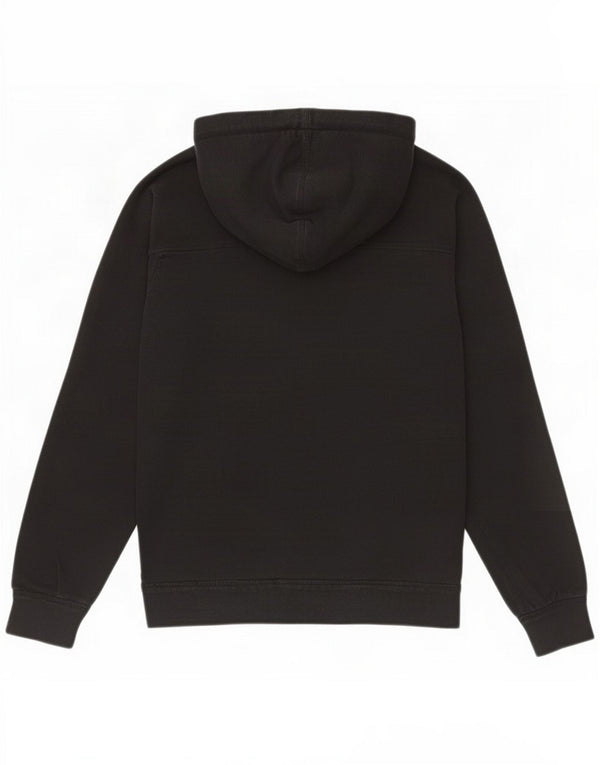 American Eagle Mens Graphic Hoodie Jumper Medium Black Cotton