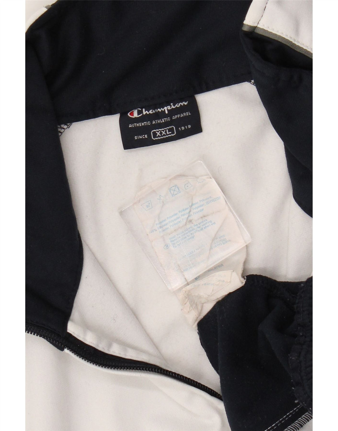 Champion Mens Regular Fit Tracksuit Top Jacket 2XL White Colourblock