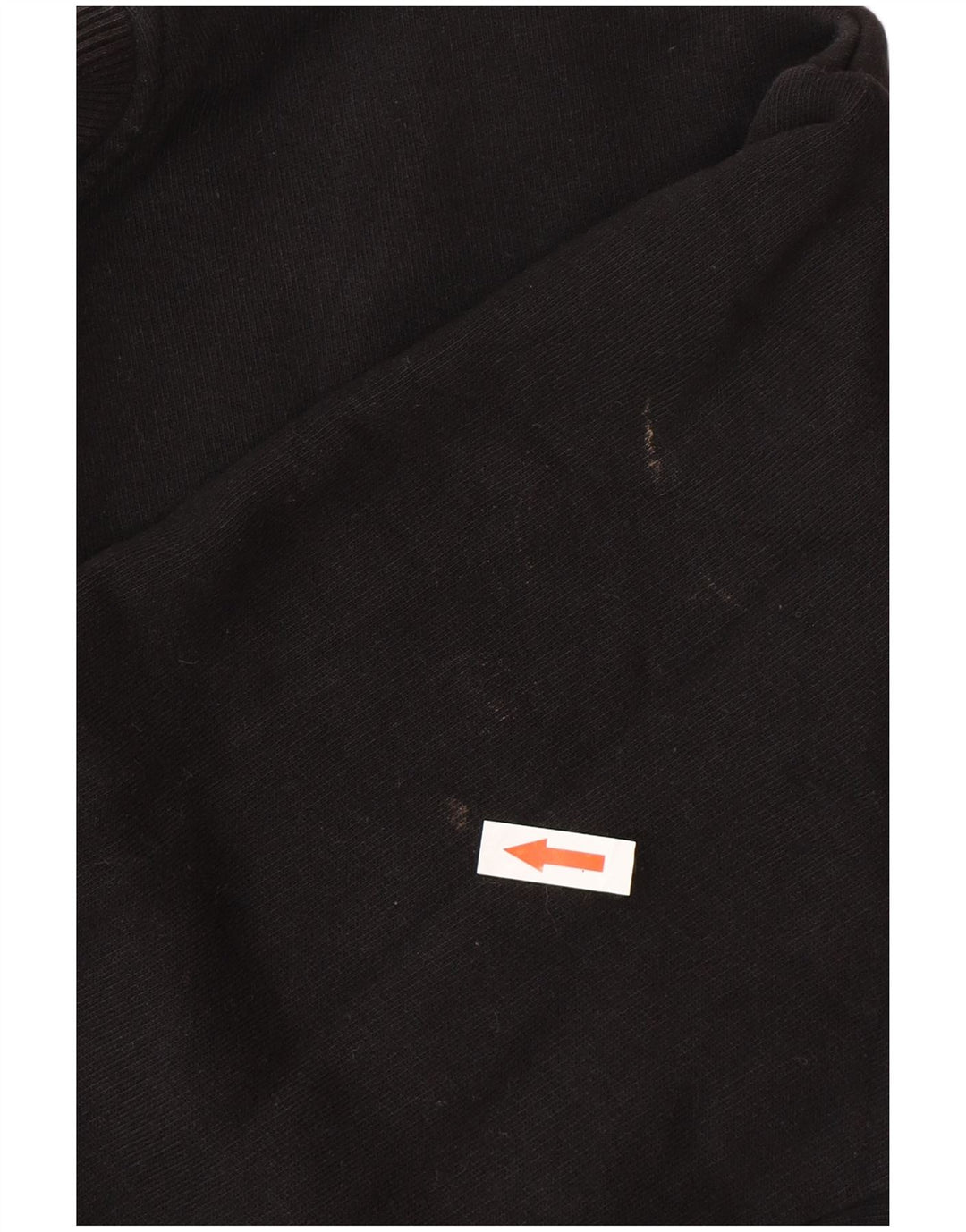 K-Way Mens Sweatshirt Jumper Large Black Cotton