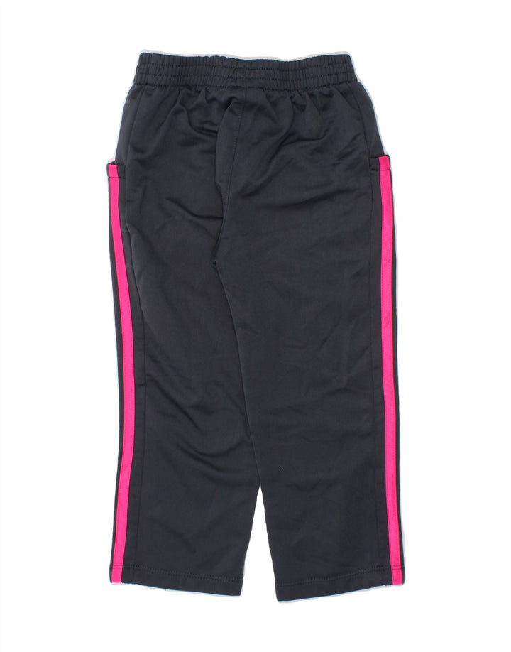 ADIDAS Girls Tracksuit Trousers 2-3 Years Grey Polyester Vintage Adidas and Second-Hand Adidas from Messina Hembry 