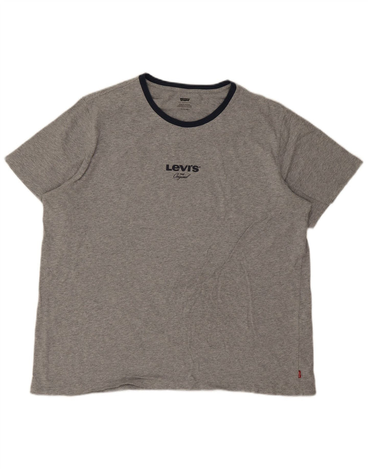 Levi's Mens Graphic T-Shirt Top XL Grey Cotton