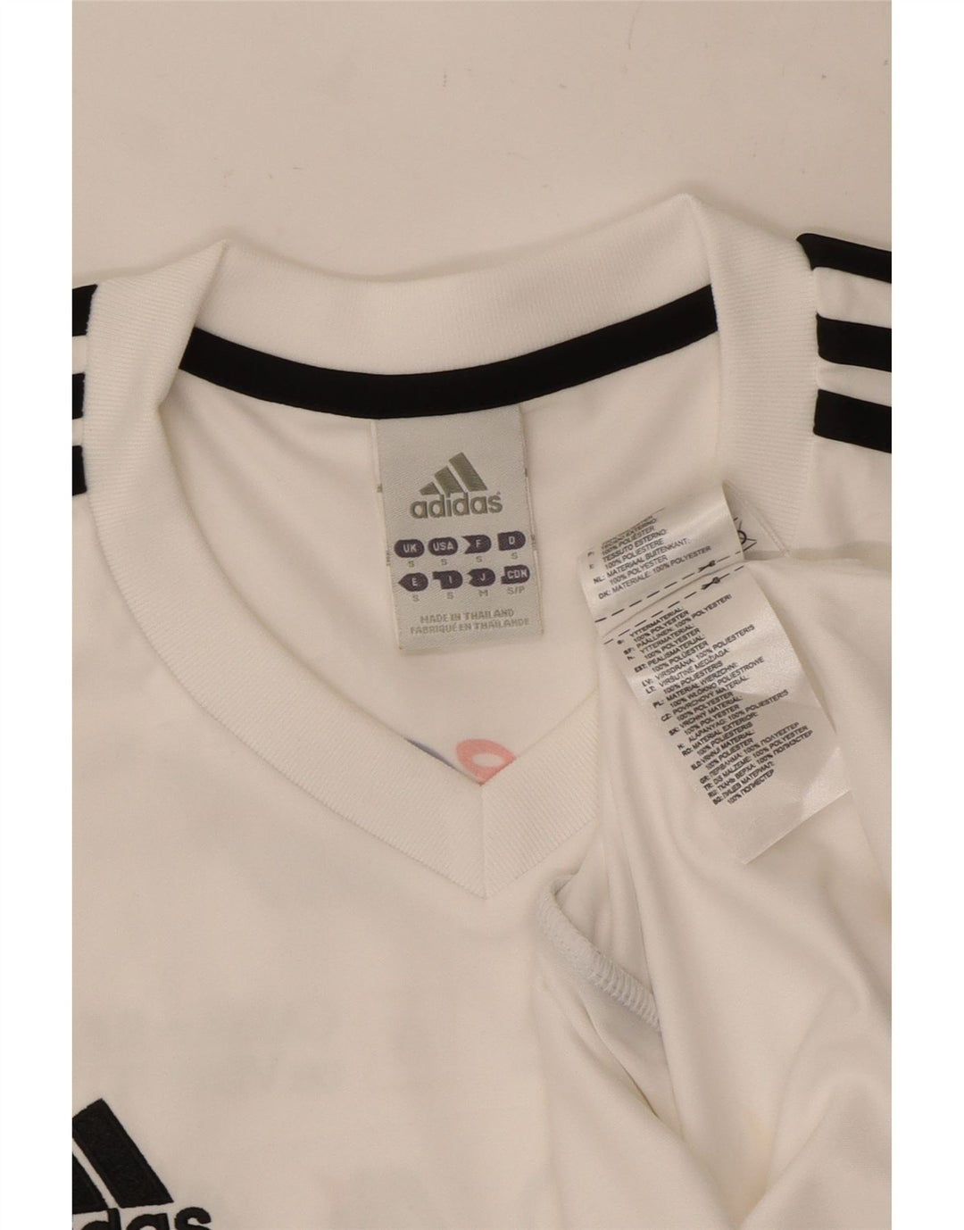 ADIDAS Mens Climalite Graphic T-Shirt Top Small White Polyester