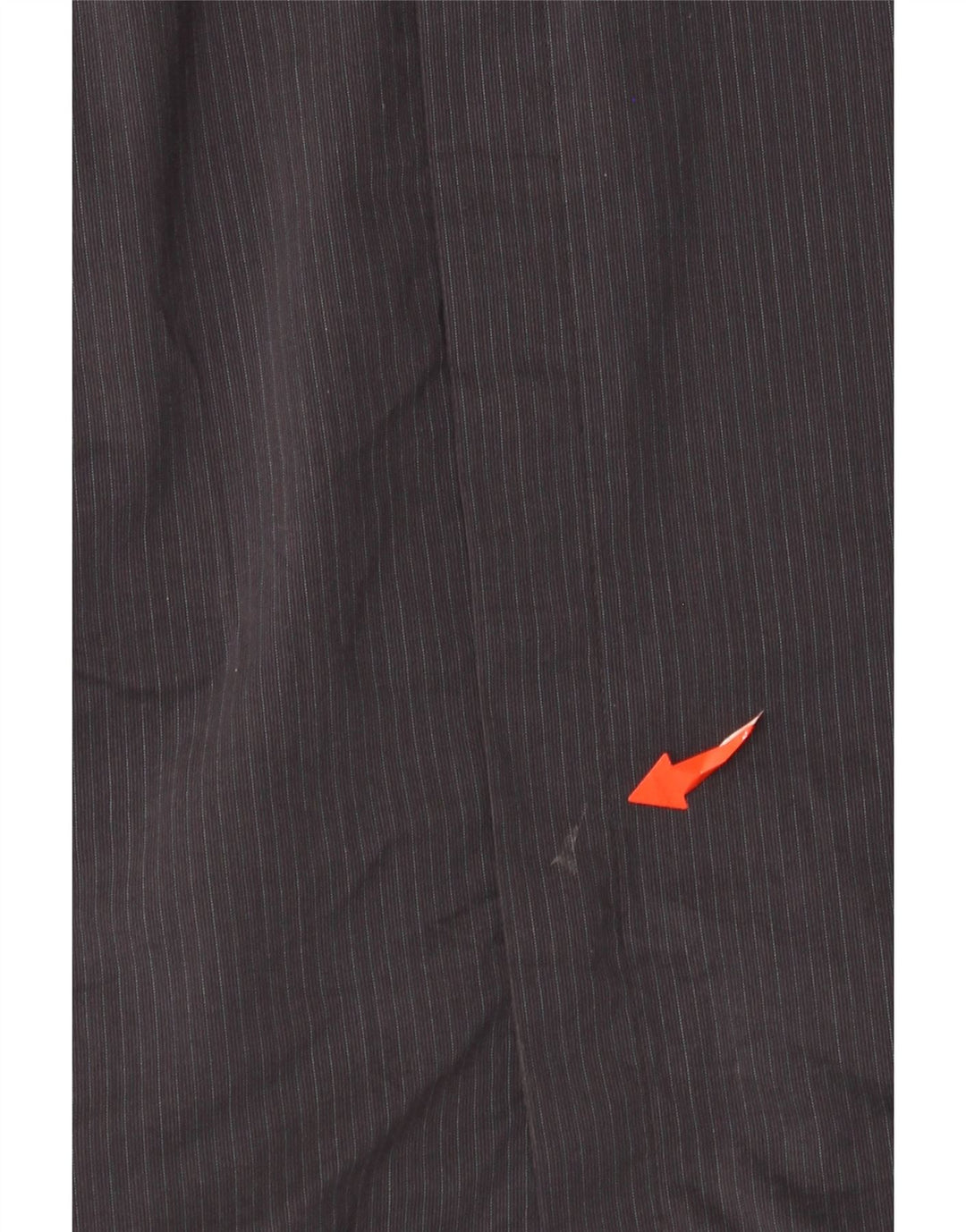 Trussardi Mens Shirt Size 41 Medium Black Pinstripe Cotton