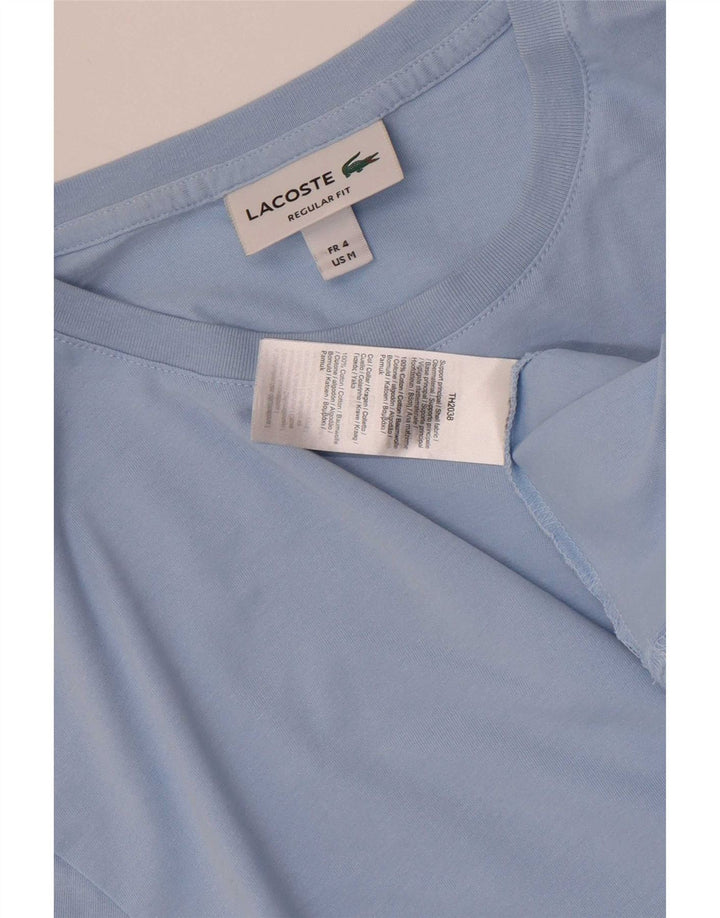 Lacoste Mens Regular Fit T-Shirt Top Size 4 Medium Blue Cotton