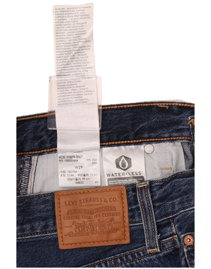 Levi's Womens Ribcage Denim Shorts W29 Medium Navy Blue Cotton